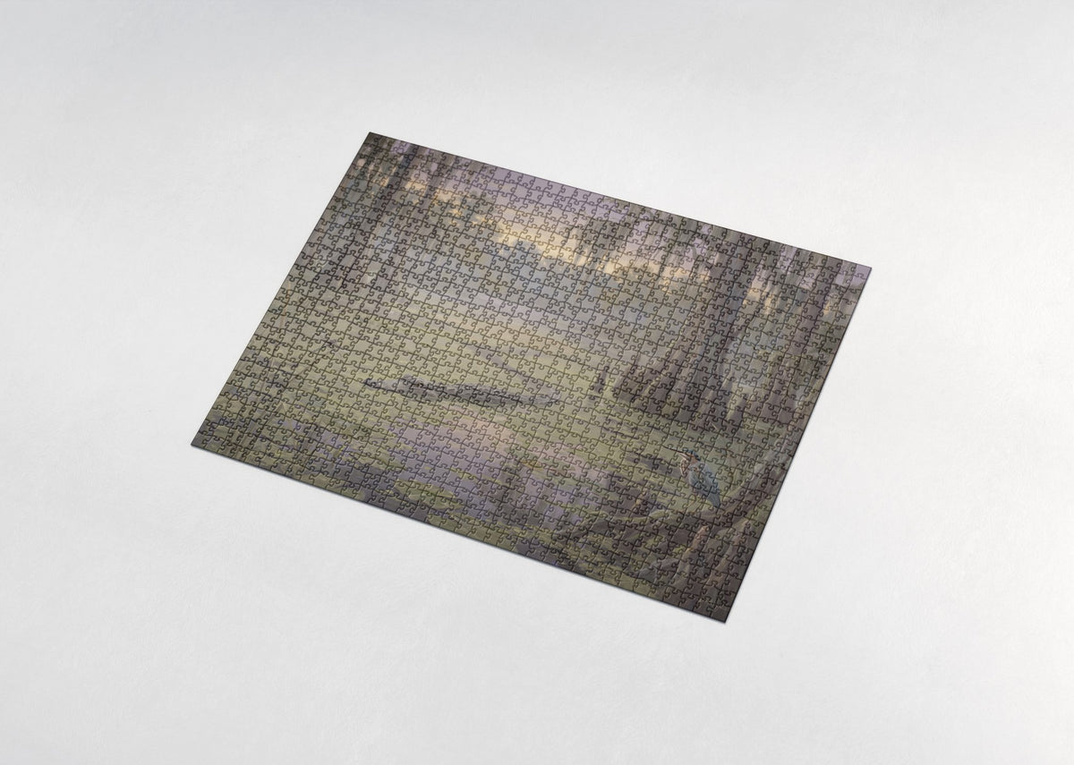 Alligator Eyes Above the Water jigsaw puzzle - assembled puzzle