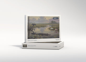 Alligator in the Everglades jigsaw puzzle - gift box