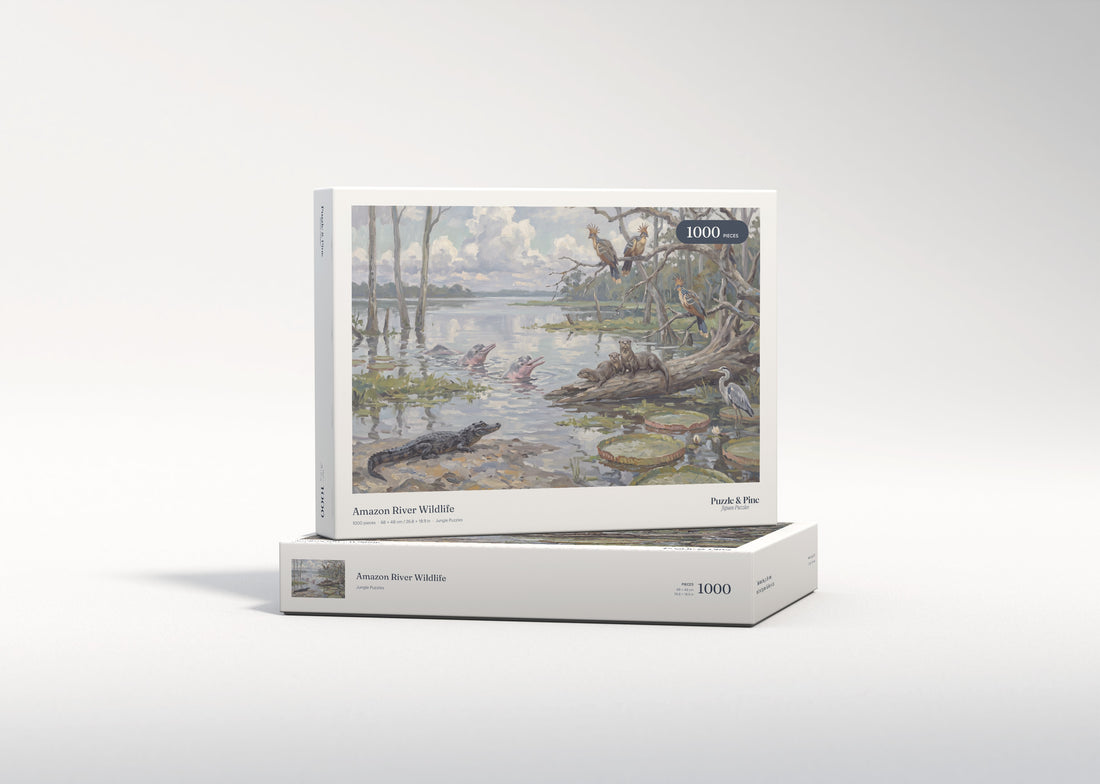 Amazon River Wildlife jigsaw puzzle - gift box