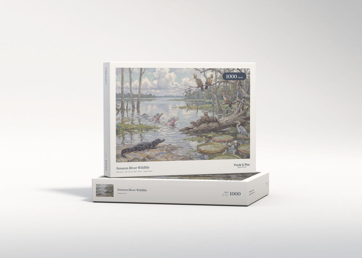 Amazon River Wildlife jigsaw puzzle - gift box