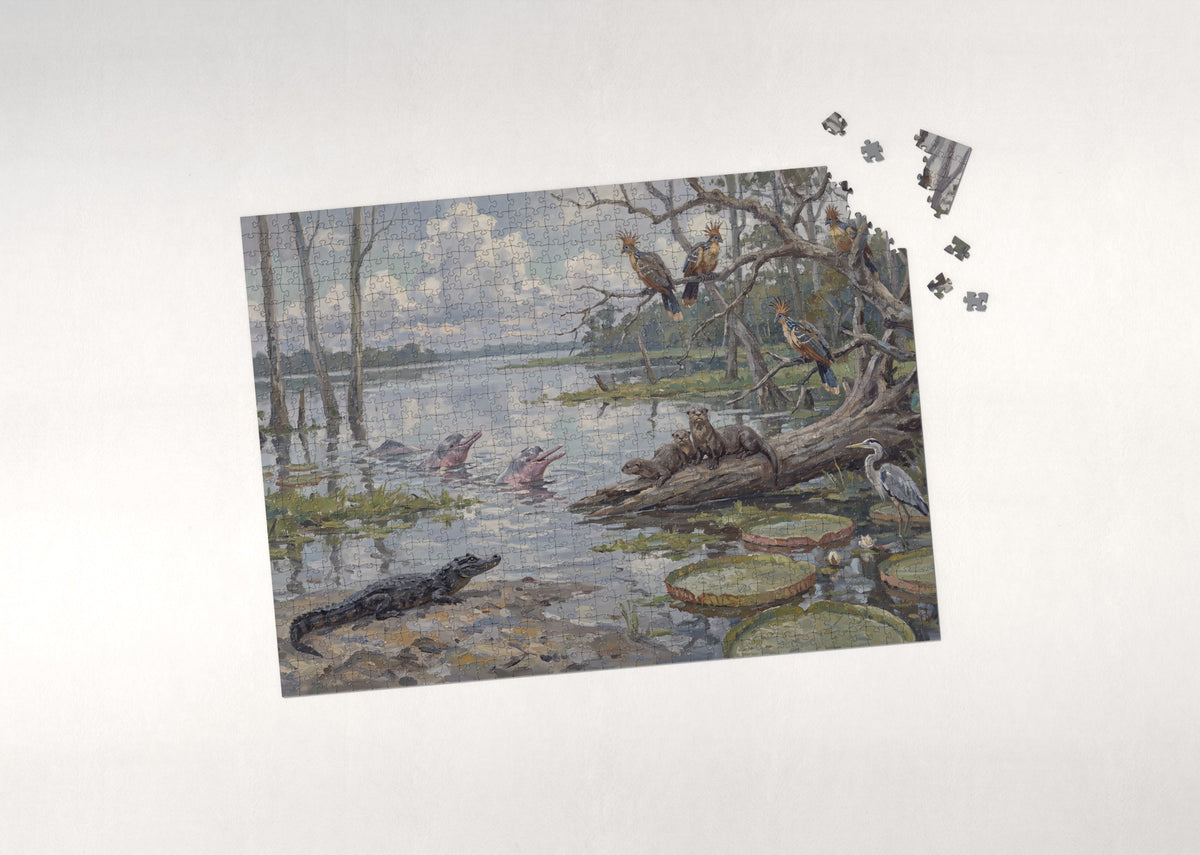 Amazon River Wildlife jigsaw puzzle - puzzle with loose pieces