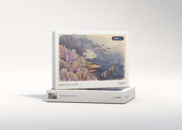 Angelfish at the Coral Wall jigsaw puzzle - gift box