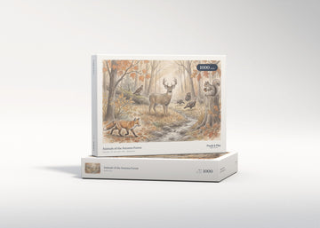 Animals of the Autumn Forest jigsaw puzzle - gift box