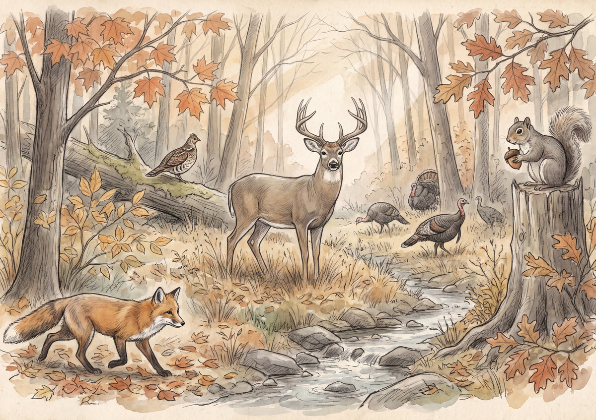 Animals of the Autumn Forest jigsaw puzzle