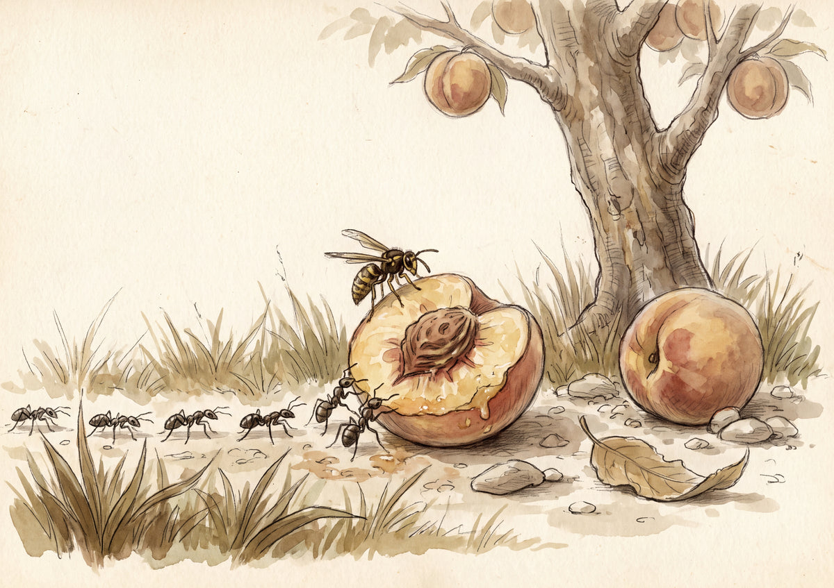 Ants Along the Fallen Peach jigsaw puzzle