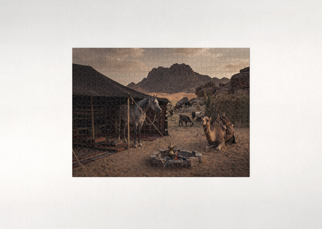 Arabian at the Bedouin Camp jigsaw puzzle - gift box