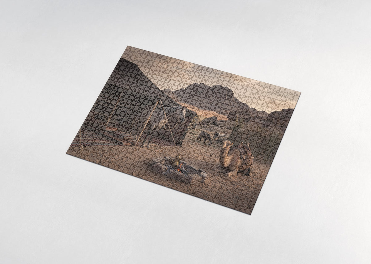 Arabian at the Bedouin Camp jigsaw puzzle - assembled puzzle