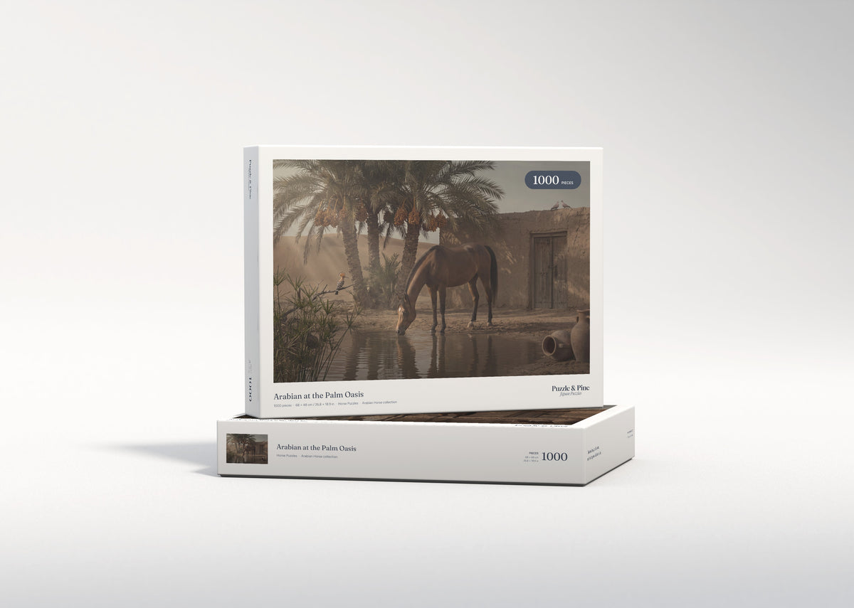 Arabian at the Palm Oasis jigsaw puzzle - gift box
