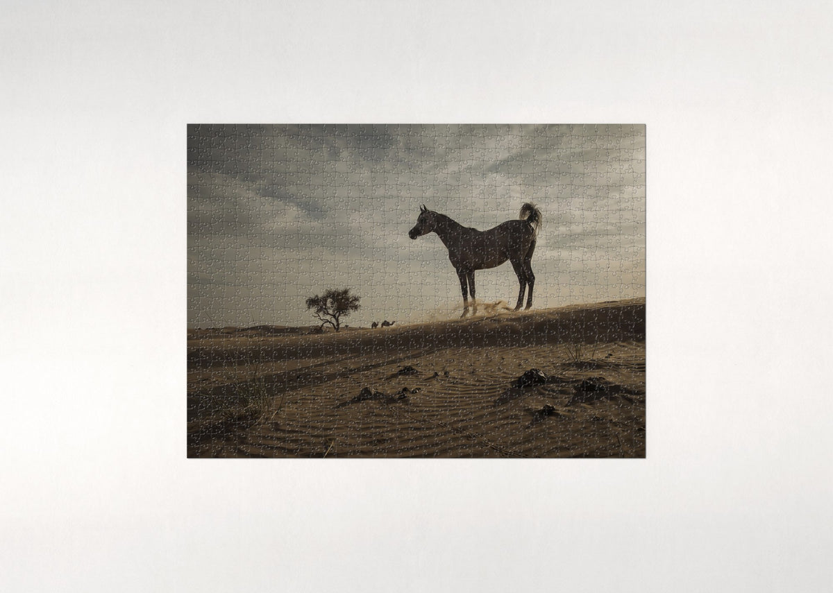 Arabian in the Desert Dunes jigsaw puzzle - flat puzzle