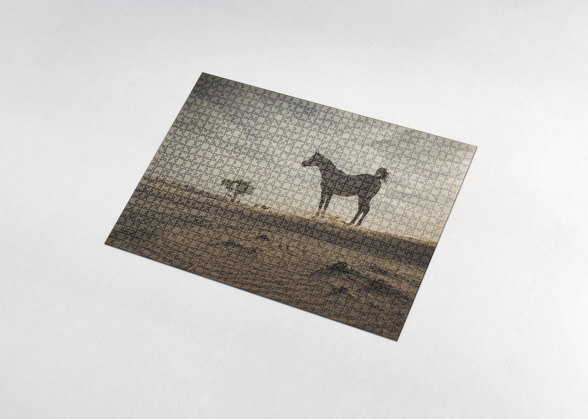 Arabian in the Desert Dunes jigsaw puzzle - assembled puzzle