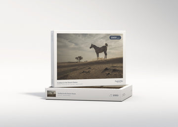 Arabian in the Desert Dunes jigsaw puzzle - gift box