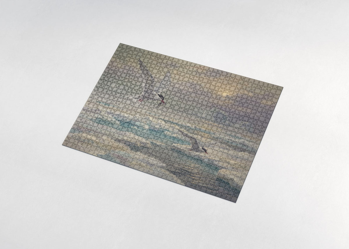 Arctic Tern Over the Ice jigsaw puzzle - assembled puzzle