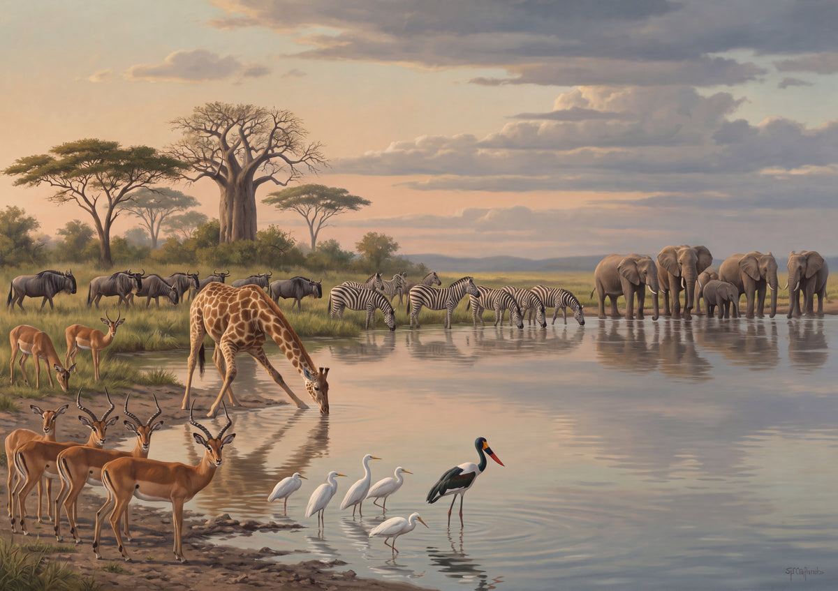 At the Watering Hole jigsaw puzzle