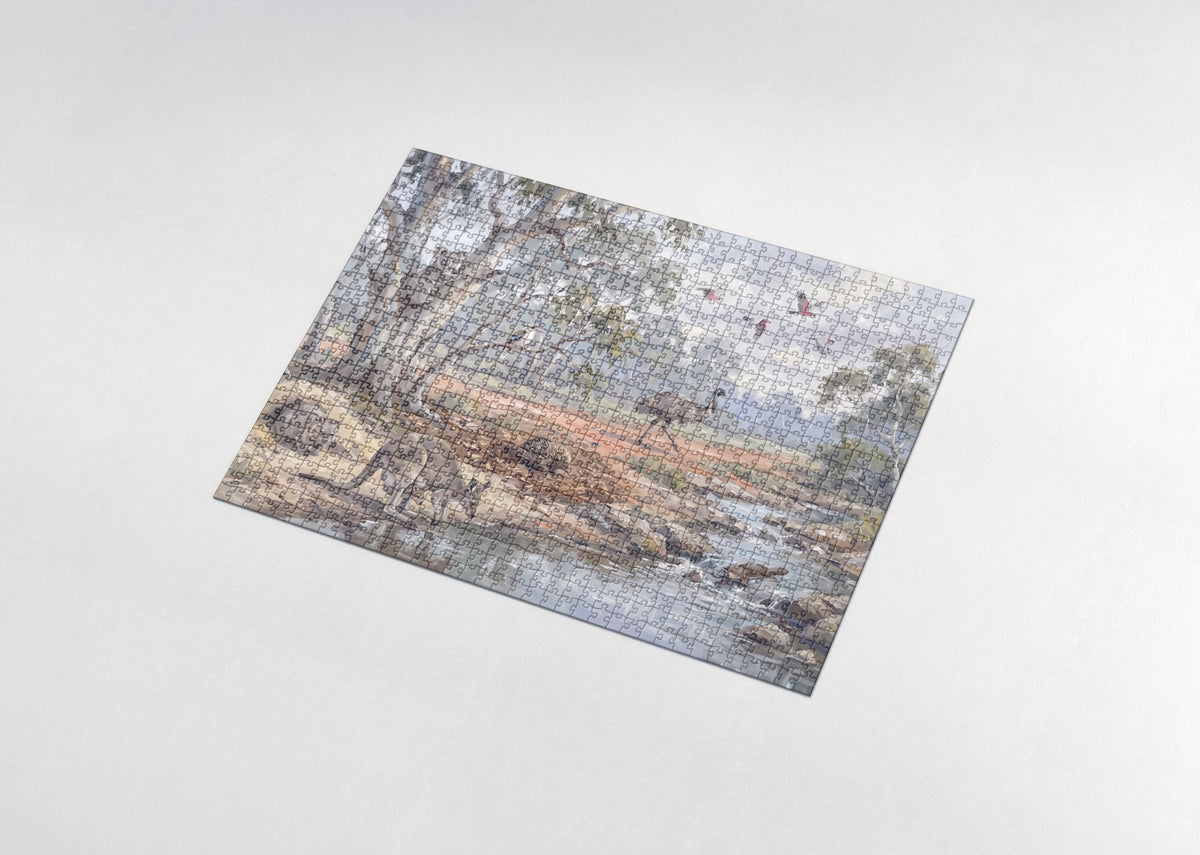 Australian Animals Collage jigsaw puzzle - assembled puzzle