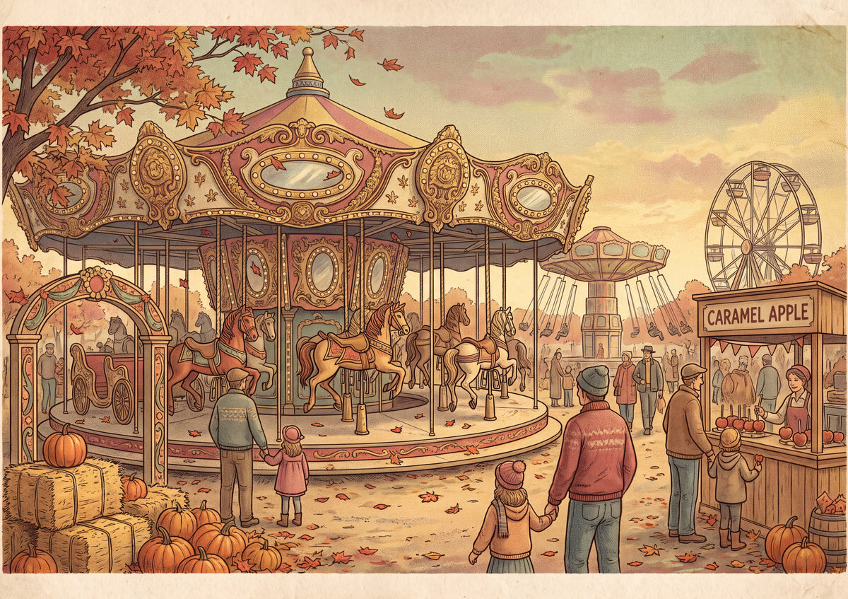 Autumn Fairground Carousel jigsaw puzzle