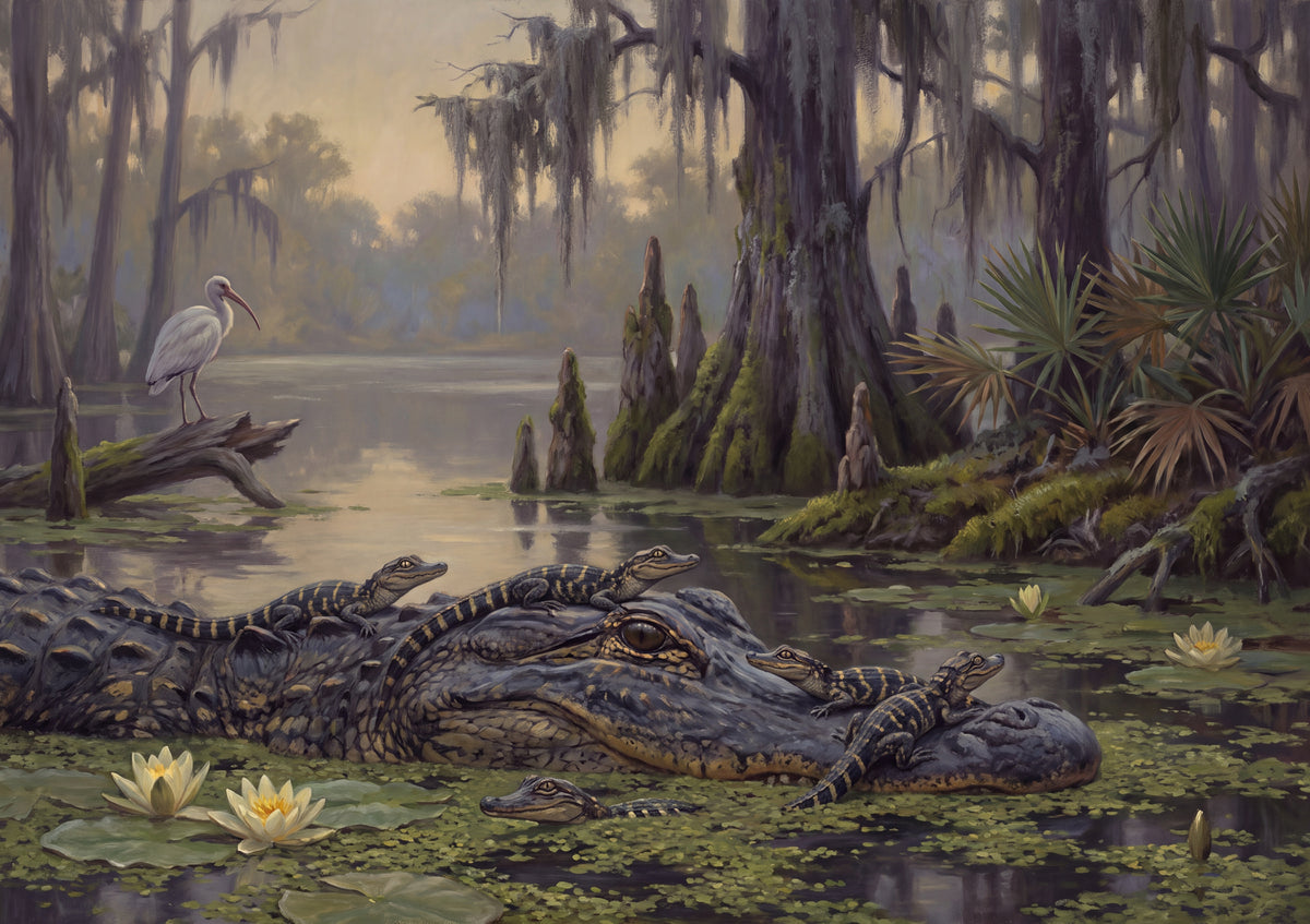 Baby Alligators at the Swamp jigsaw puzzle