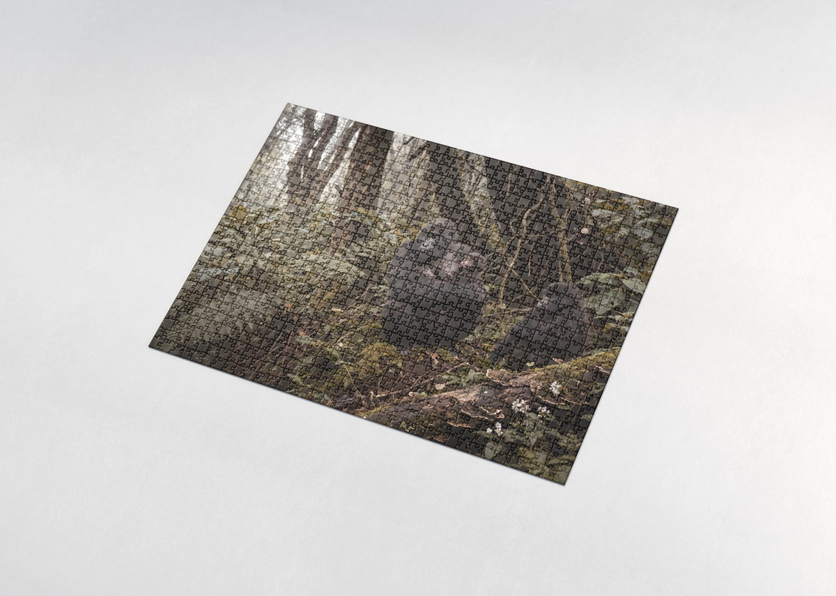 Baby Gorilla with Its Mother jigsaw puzzle - assembled puzzle