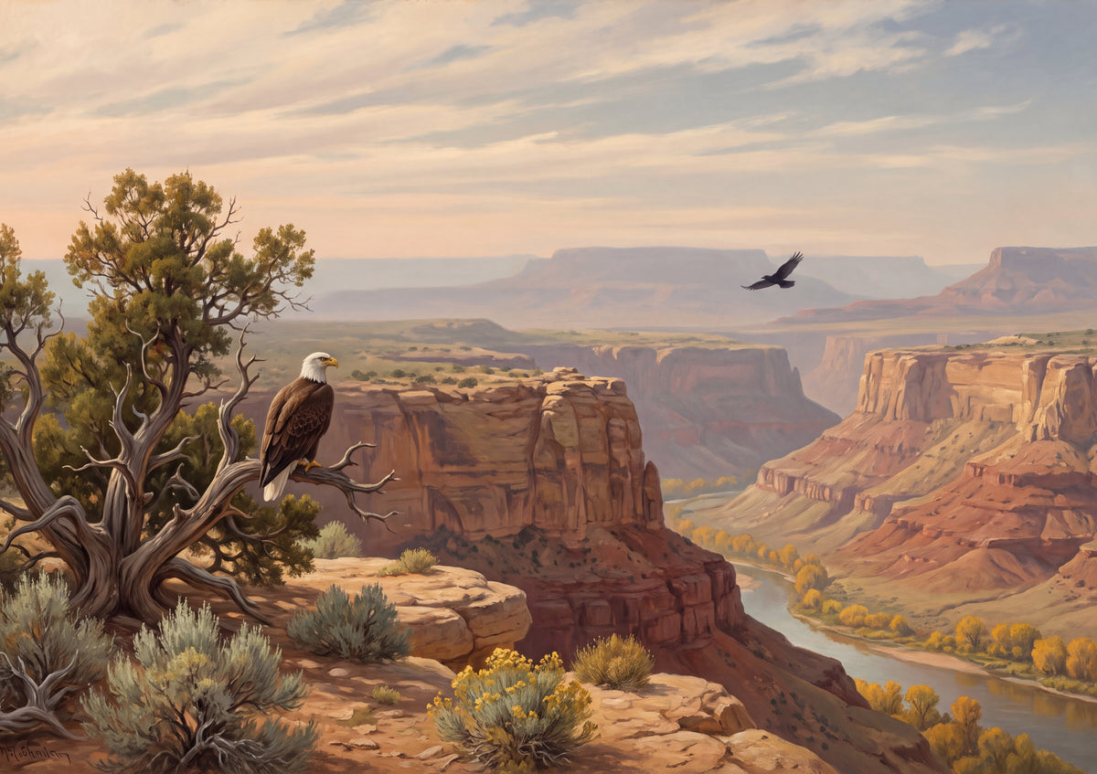 Bald Eagle in the Autumn Canyon jigsaw puzzle