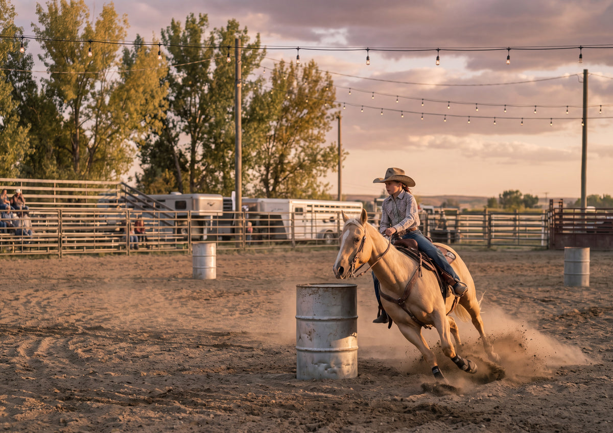 Barrel Racing at the County Rodeo jigsaw puzzle