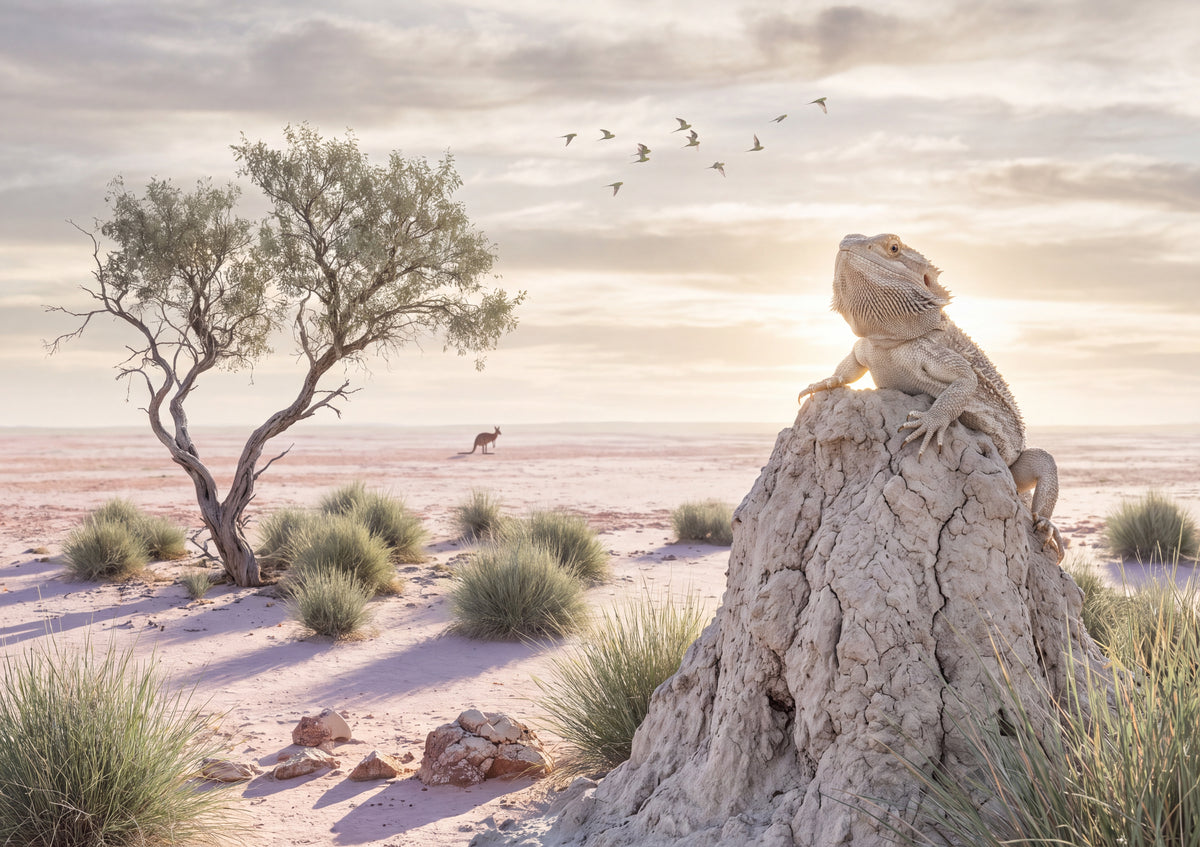Bearded Dragon at Sunset jigsaw puzzle