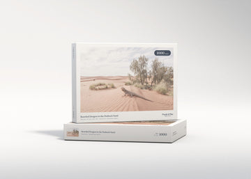 Bearded Dragon in the Outback Sand jigsaw puzzle - gift box
