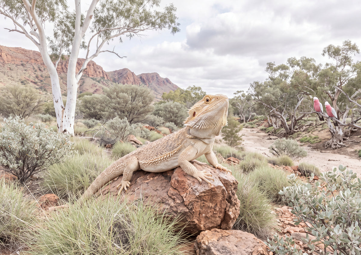 Bearded Dragon on the Red Rock jigsaw puzzle