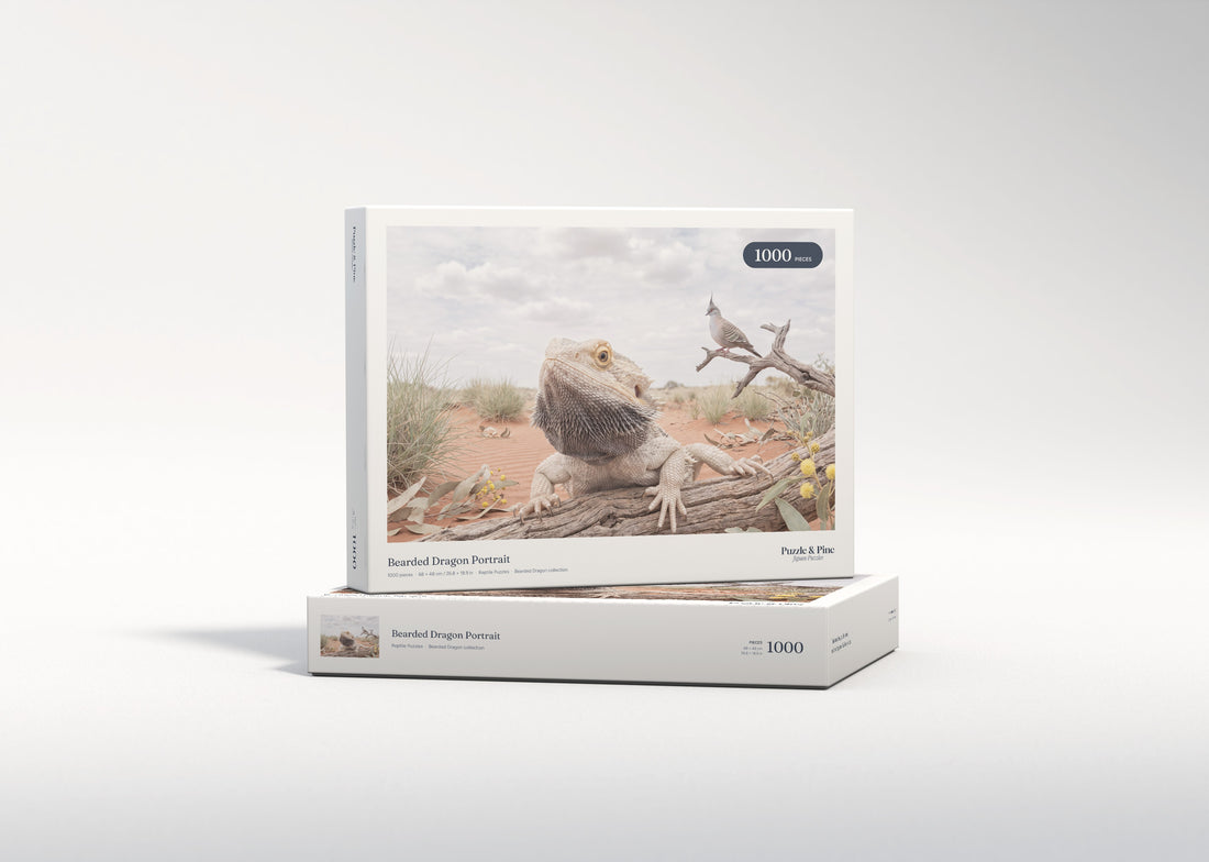 Bearded Dragon Portrait jigsaw puzzle - gift box