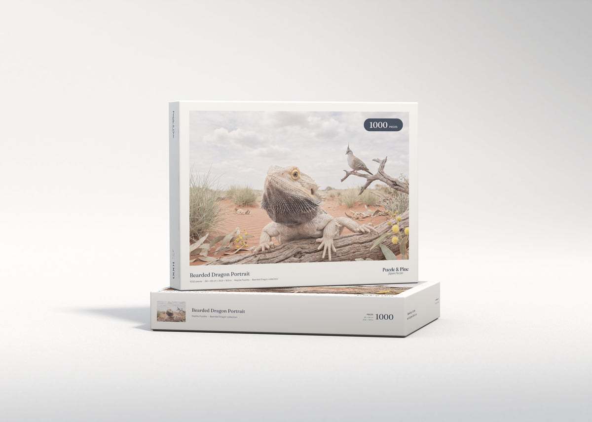 Bearded Dragon Portrait jigsaw puzzle - gift box
