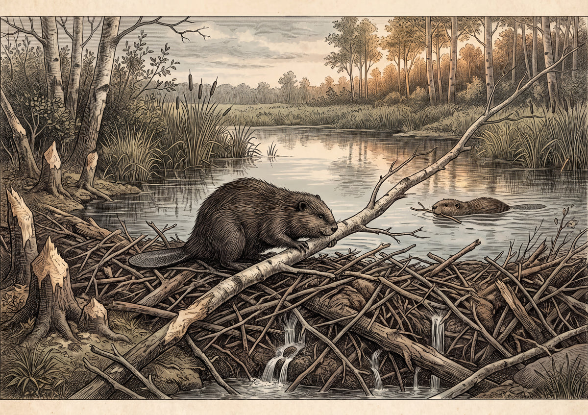 Beaver Building the Dam jigsaw puzzle