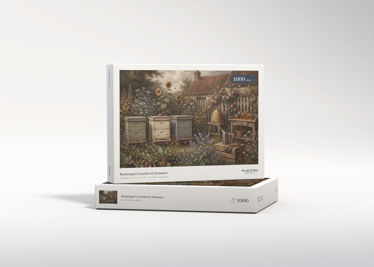 Beekeeper's Garden in Summer jigsaw puzzle - gift box