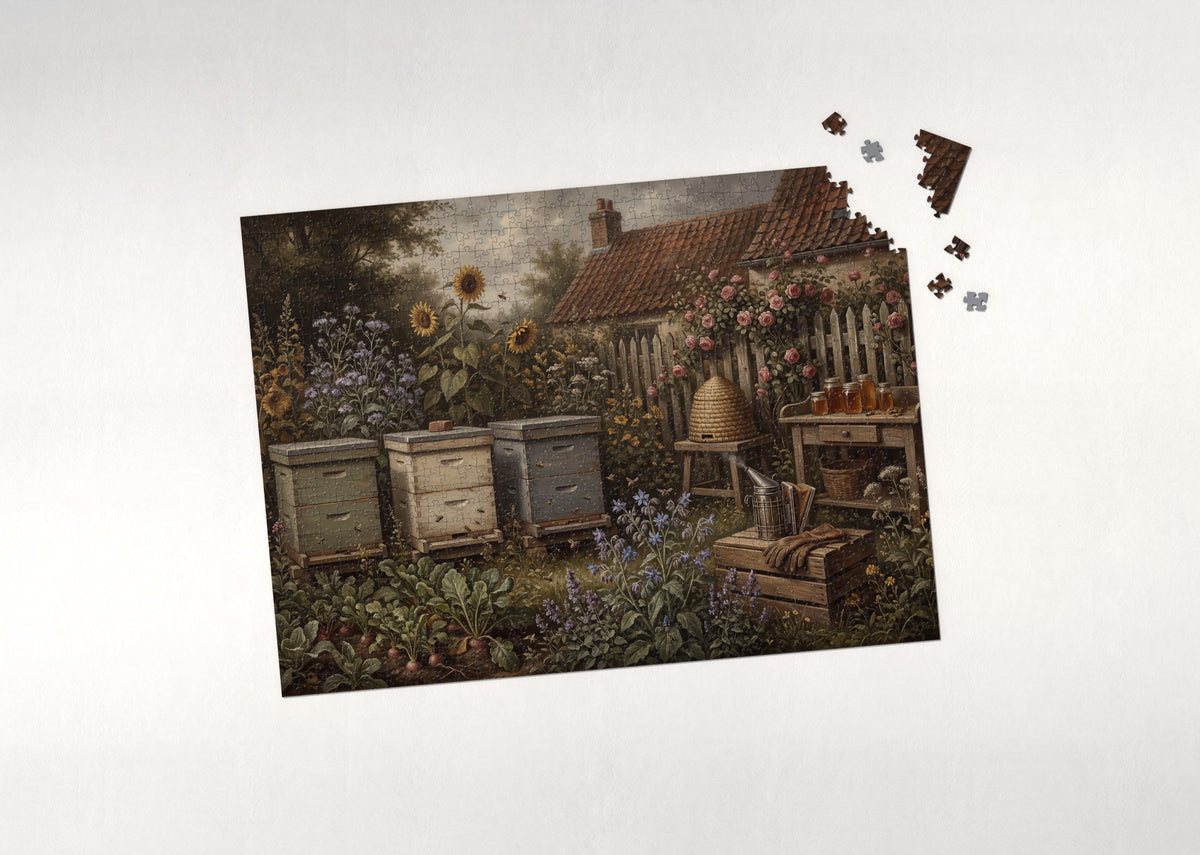 Beekeeper's Garden in Summer jigsaw puzzle - puzzle with loose pieces