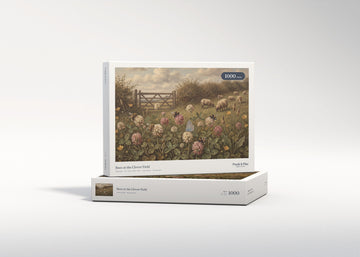 Bees at the Clover Field jigsaw puzzle - gift box