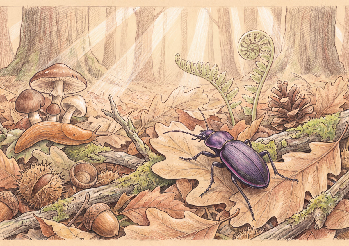 Beetle on the Forest Floor Leaves jigsaw puzzle