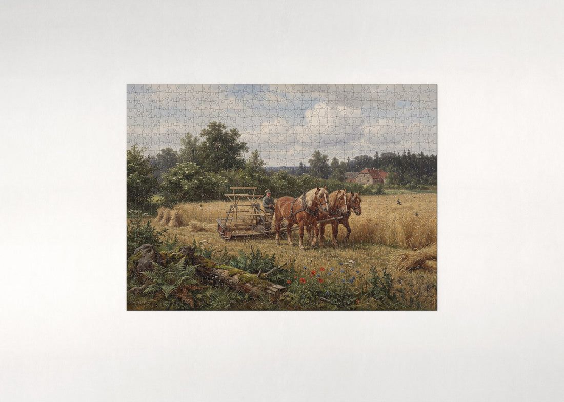Belgian Team in the Wheat Field jigsaw puzzle - gift box