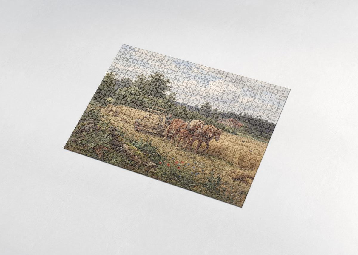 Belgian Team in the Wheat Field jigsaw puzzle - assembled puzzle