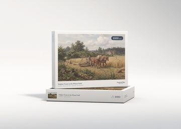 Belgian Team in the Wheat Field jigsaw puzzle - gift box