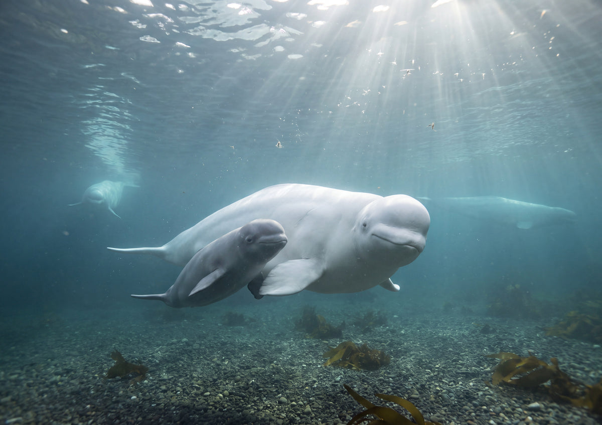 Beluga Mother and Calf jigsaw puzzle