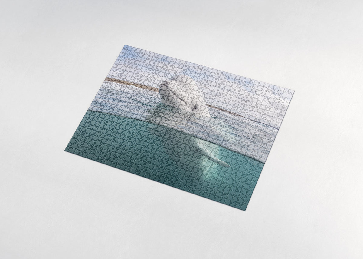 Beluga Whale at the Surface jigsaw puzzle - assembled puzzle