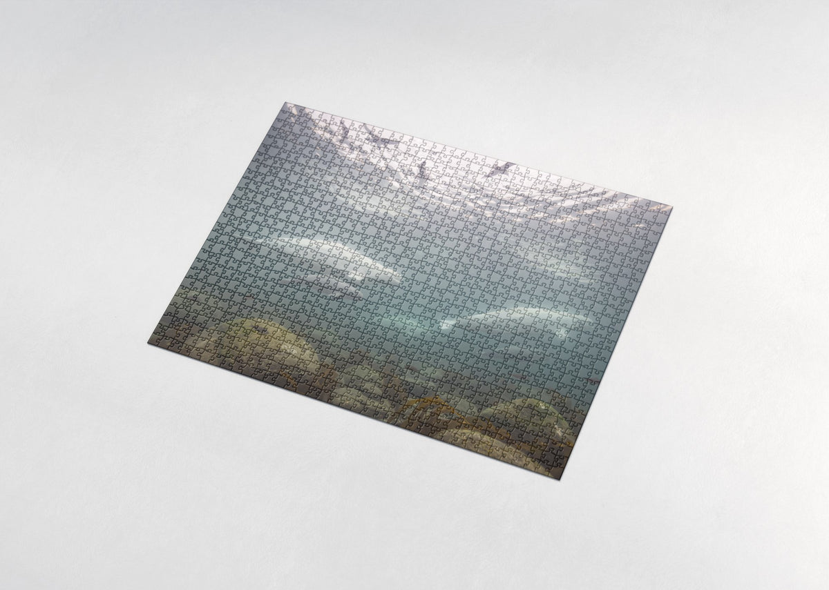 Belugas at the Churchill River jigsaw puzzle - assembled puzzle