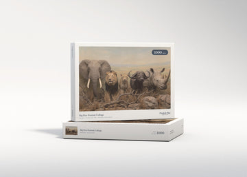 Big Five Portrait Collage jigsaw puzzle - gift box