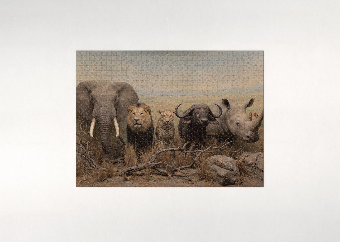 Big Five Portrait Collage jigsaw puzzle - gift box