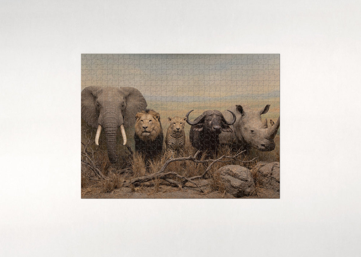 Big Five Portrait Collage jigsaw puzzle - flat puzzle