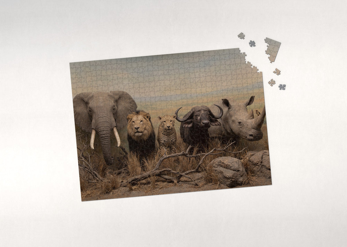 Big Five Portrait Collage jigsaw puzzle - puzzle with loose pieces