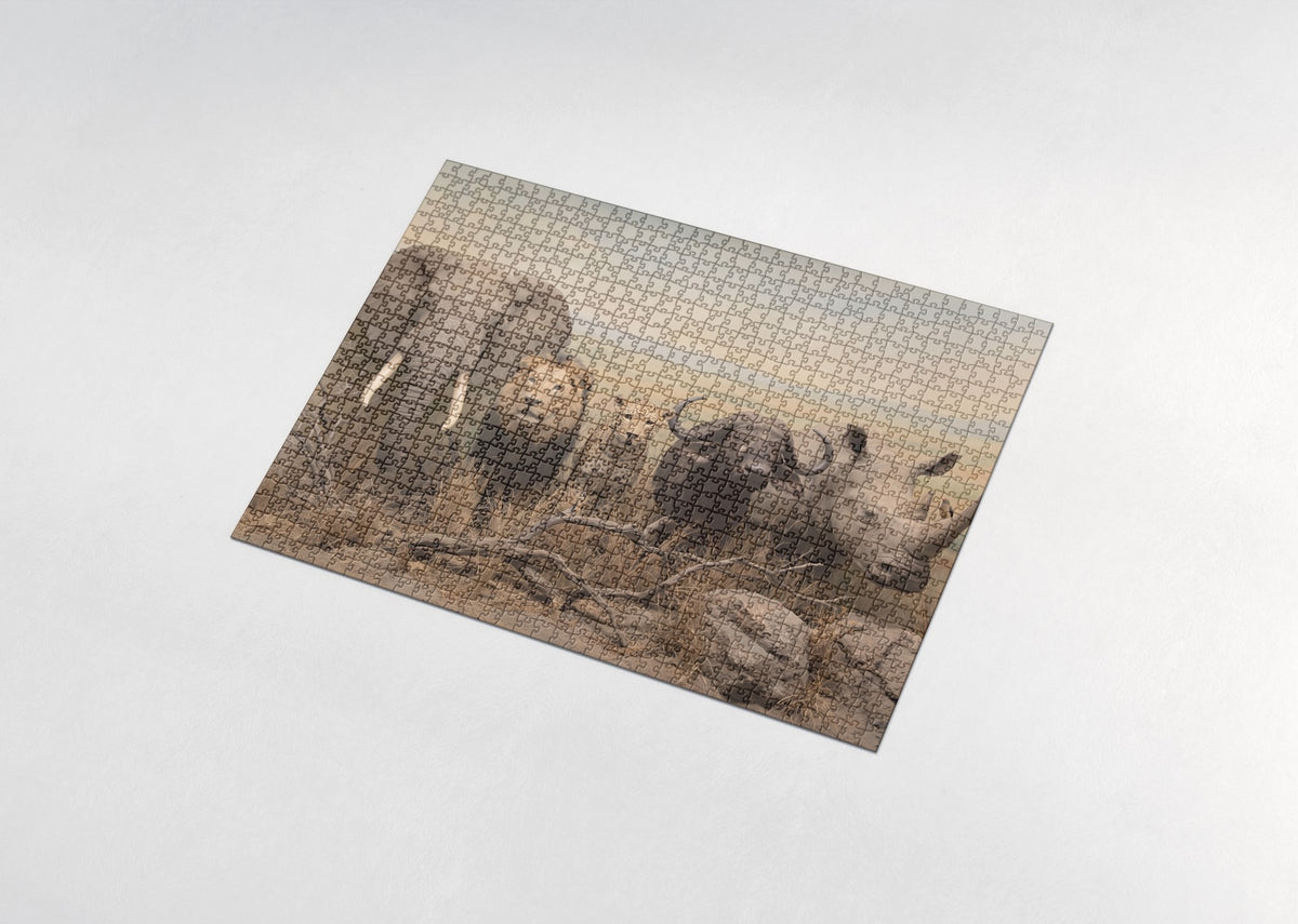 Big Five Portrait Collage jigsaw puzzle - assembled puzzle