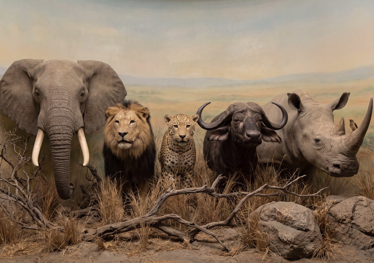 Big Five Portrait Collage jigsaw puzzle
