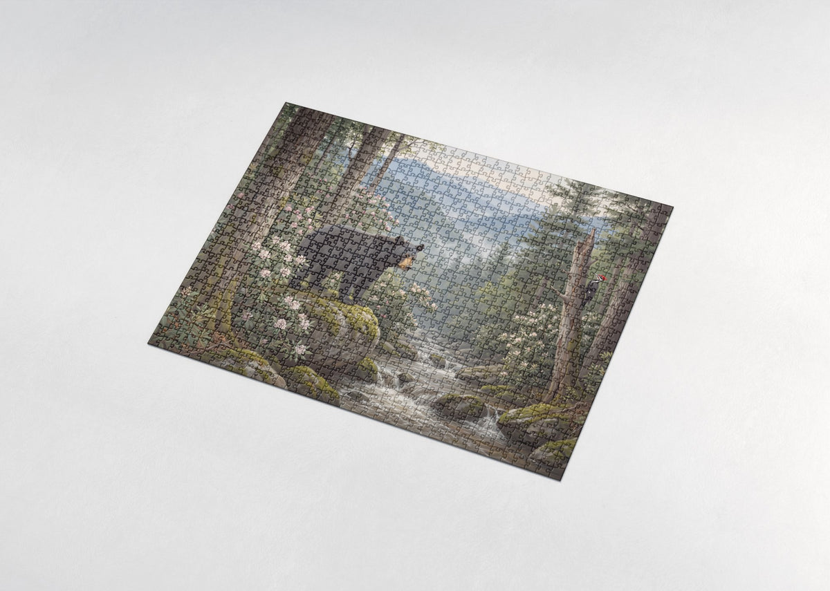 Black Bear in the Smoky Mountains jigsaw puzzle - assembled puzzle