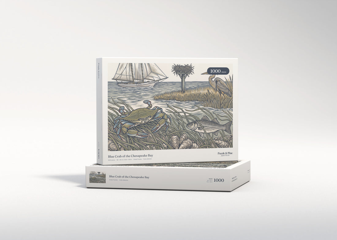 Blue Crab of the Chesapeake Bay jigsaw puzzle - gift box