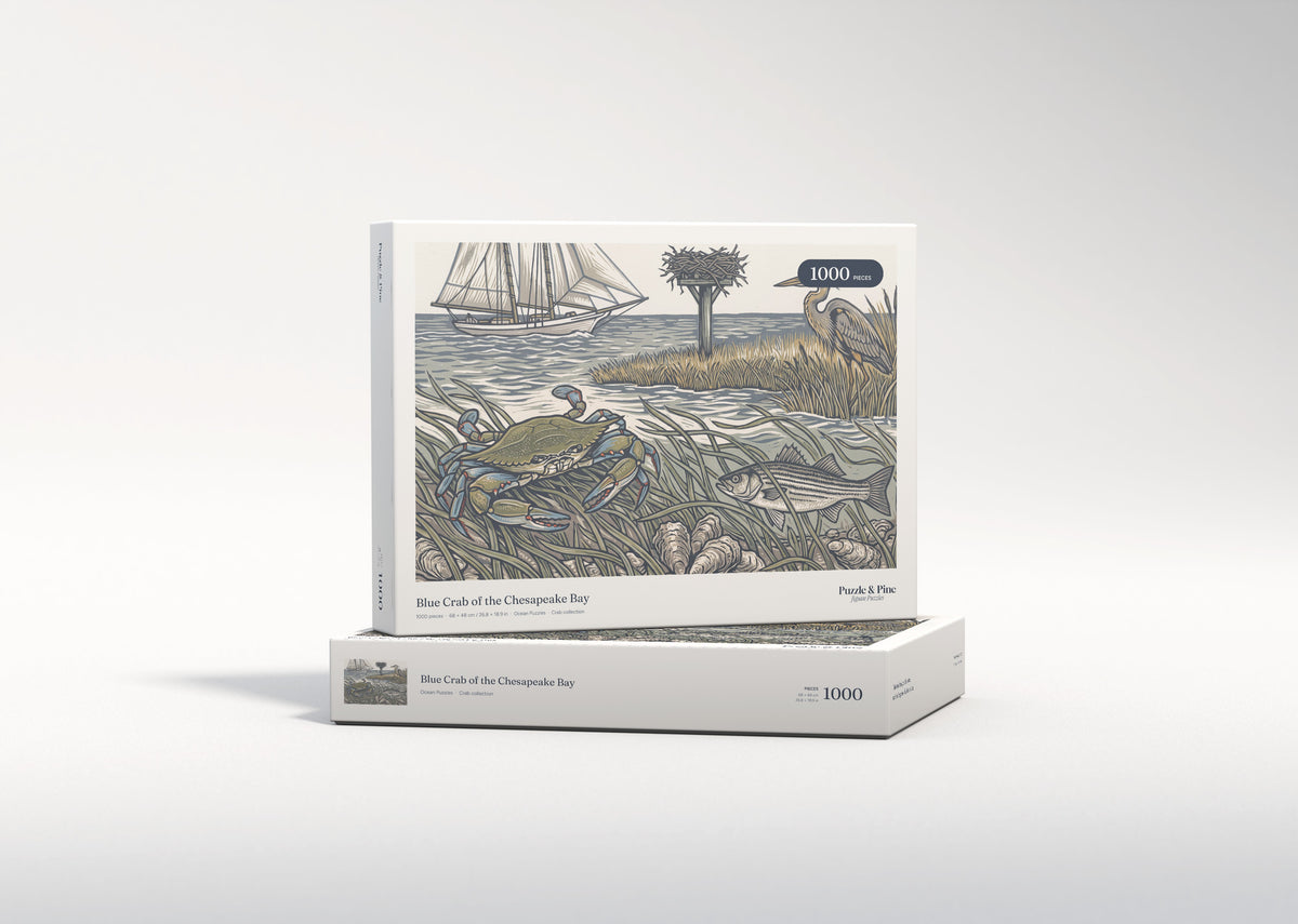 Blue Crab of the Chesapeake Bay jigsaw puzzle - gift box