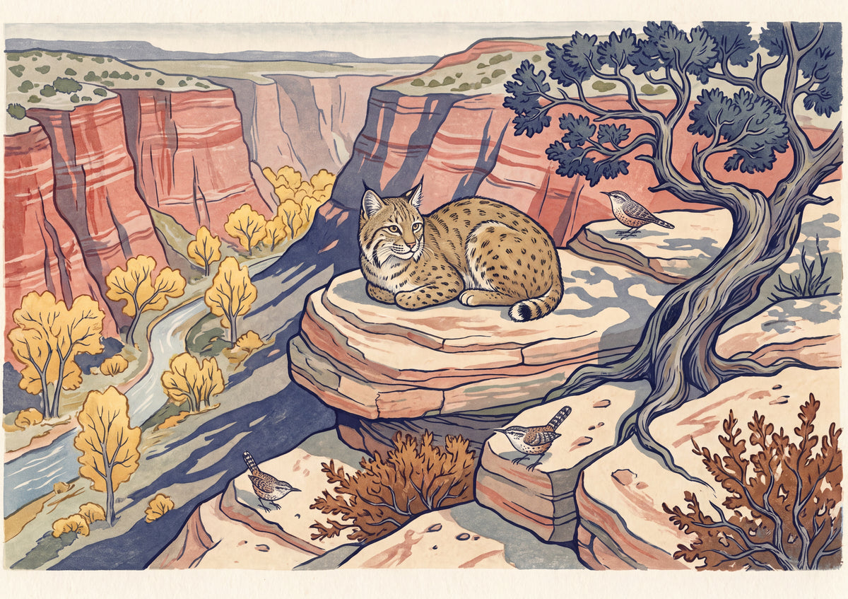 Bobcat in the Autumn Canyon jigsaw puzzle