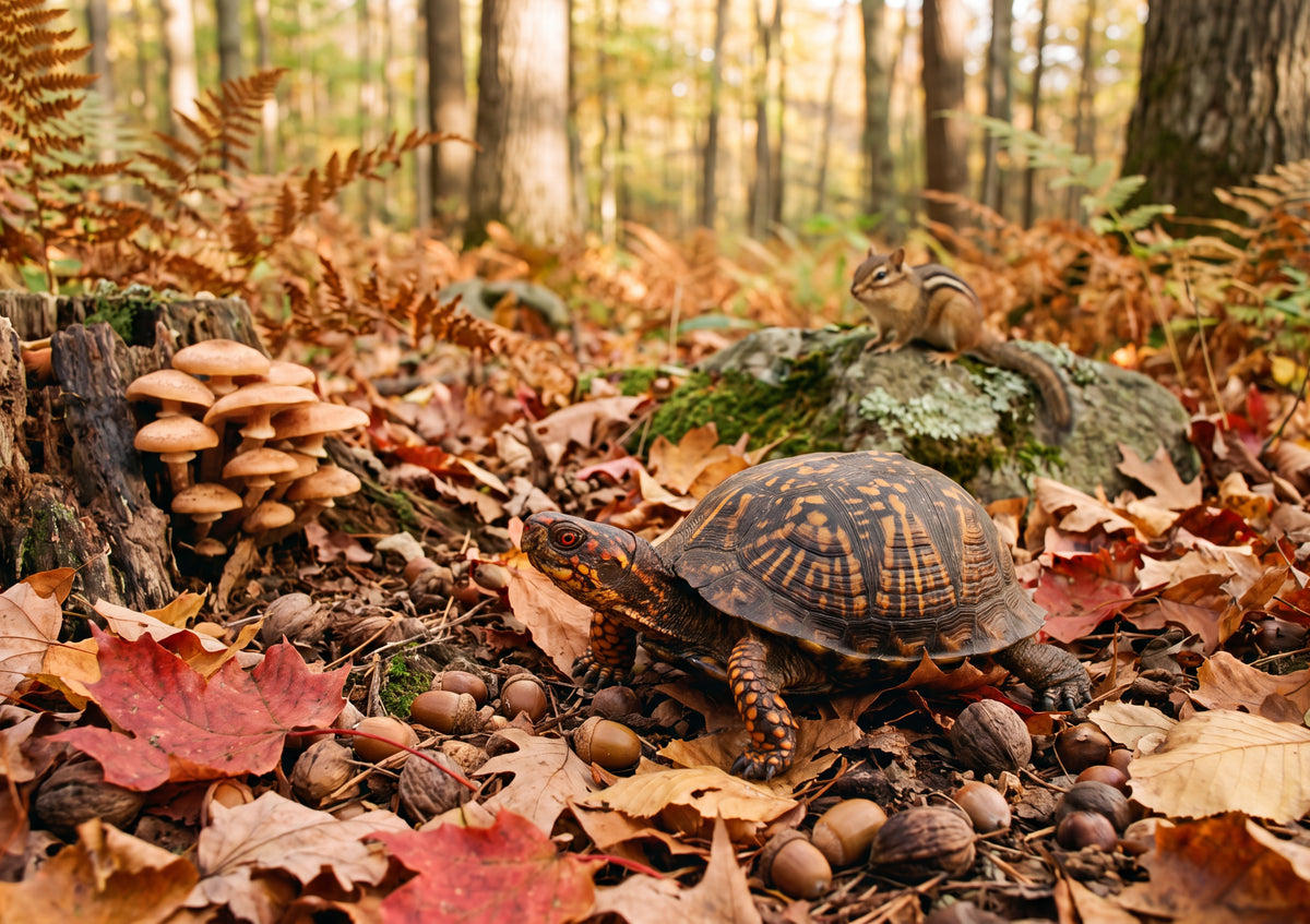 Box Turtle in the Autumn Leaves jigsaw puzzle